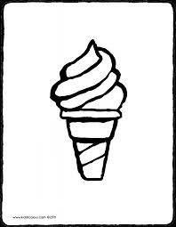 Coloriage délicieuse glace cornets triple boules. Colorier Types Colouring Pages Page 25 Sur 99 Kiddicolour