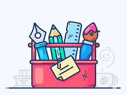 Design Toolbox Flat Design Illustration Digital Art Design Outline Illustration