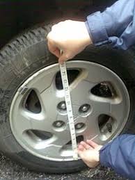One other trick is to to use a straight edge block across the back of two of the lugs a and then set the ruler on that and measure up to the center of the bolt like in the picture. Wheel Sizing Wikipedia