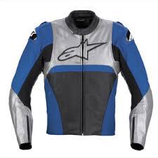 Alpinestars Vector Leather Jacket Blue