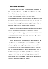 Contoh Laporan Latihan Industri Full