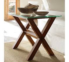 Ava Wood Side Table Espresso Stain Potterybarn Glass Side Tables Metal Coffee Table Modern Outdoor Furniture