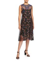 Johnny Was Mier Printed Mesh Sleeveless Dress Johnnywas Cloth In 2020 Racerback Dress Dresses Fashion