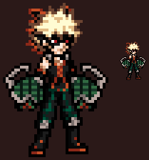 Boku No Hero Academia Katsuki Bakugou By Leanboox On Deviantart Anime Pixel Art Pixel Art Pattern Pixel Art Characters