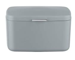If your room lacks floor space, a tall, narrow unit will pack a punch in the small bathroom storage department, without taking up much room. Wenko Barcelona Grey Small Bathroom Storage Box With Lid