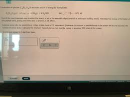 Another important thing to note is water. Answered Combustion Of Glucose Ch1 0 Is The Bartleby