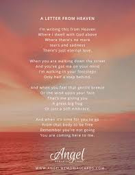 A Letter From Heaven Funeral Memory Poem For Memorial Cards Memorialcards Funeralpoem Prayers Remem Letter From Heaven Heaven Quotes Memories Funeral Poems