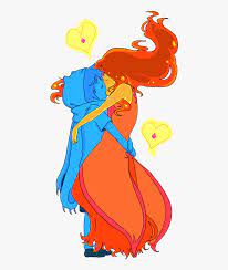 Flame princess would go on to have a larger role in the fourth and fifth seasons of the show, as well as become finn's new romantic interest. Finn And Flame Princess Adventure Time Flame Princess Fanart Hd Png Download Kindpng