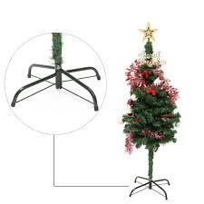 Wakeu Christmas Tree Stand Metal Holder Base Cast Iron Stand 4 Feets Decoration Green Artificial Christmas Tree Stand Christmas Tree Stand Christmas Tree Base