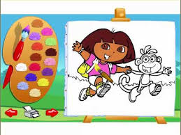 Online coloring, painting games for kids of all ages, educational and easy to play. Dora The Explorer Coloring Games Dora The Explorer Painting Games Youtube