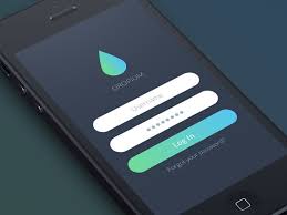 Dropium Ios7 Login Screen Ios App Design Ios Design App Design Inspiration