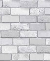 Arthouse Diamond Brick Silver Glitter Textured Vinyl Wallpaper Modern Wallpaper 5050192669412 Ebay Brick Wallpaper Pink Brick Wallpaper Glitter Wallpaper
