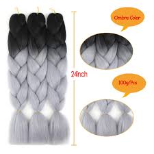 But you can order as many bundles as you like. Buy Ombre Braiding Hair Grey Braiding Hair Extensions Hair For Braiding Jumbo Braids Hair Crochet Twist Box Braid Hair Synthetic Braiding Hair Braid In Hair 24 Inch 3 Pcs Lot Black Grey Online In
