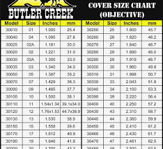 Unfolded Butler Creek Scope Cover Chart Leupold Scope Cover
