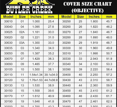 butler creek scope cover chart leupold butler creek scope