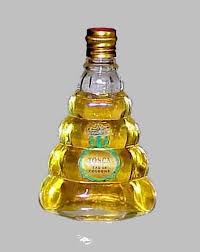 antique art deco nouveau german 4711 tosca hand blown bubble perfume bottle parfum flakon parfum flakon