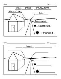 Boxes everything needed to get started teaching or learning 1 point perspective. This Answer Key Goes With Another Posted Worksheet Titled One Point Perspective Workshee One Point Perspective Perspective Drawing Perspective Drawing Lessons