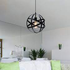 By lnc (64) pagoda 12 in. Industrial Metal Pendant Light Spherical Pendant Light Rustic Chandelier Hanging Cage Globe Ceiling Light Fixture For Kitchen Island Dining Room Farmhouse Entryway Foyer Walmart Com Walmart Com