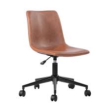 Results for leather office chair (227). Furniturer Taison Caramel Faux Leathe Office Chair Ergonomic Backrest And Seat Height Adjustment Computer Chair Leather Accent Chair Desk Chair Office Chair