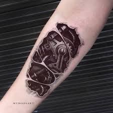 Free shipping for many products! Biomechanical Temporary Tattoos Mybodiart Com