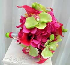 Bouquet De Mariee Chaud Mariages De Plage Par Brideinbloomweddings 110 00 Mariages Vert Lime Mariage Rose Vert Bouquet De Mariage