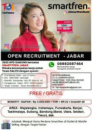 Lowongan kerja staf admin terbaru juli 2021 temukan loker yang sesuai dengan lokasi, pendidikan dan minat anda. Lowongan Kerja Smartfren Jabar April 2021 Info Loker Bandung 2021