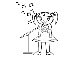 Share your own coloring pages with us! Singer Coloring Page For Kids Coloring Home