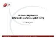 Unisem m bhd (uni) is an electrical/electronic manufacturing company based out of jalan p ramlee, kuala lumpur, federal territory of kuala lumpur, malaysia. Financial Statements Unisem