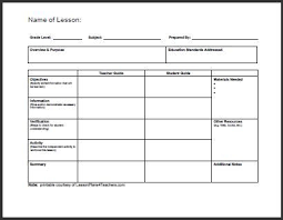 Daily Lesson Plan Template 1 Lesson Plan Template Free Daily Lesson Plan Lesson Plan Format