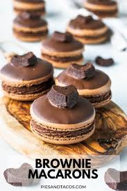 Brownie Macarons Recipe Food Desserts Macaron Recipe