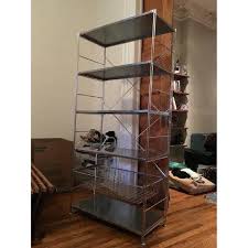 Muji Large Stainless Steel Shelving Unit Aptdeco
