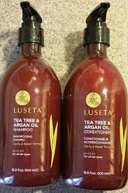 A gentle cleanser that tames frizz and flyaways. Luseta Beauty Tea Tree And Argan Oil Shampoo And Conditioner Review And Giveaway Argan Oil Shampoo Shampoo And Conditioner Argan Oil Conditioner