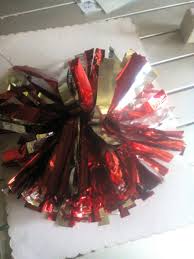 Each color will have two sheets of tissue paper. Diy Foil Cheering Pom Poms Thriftyfun