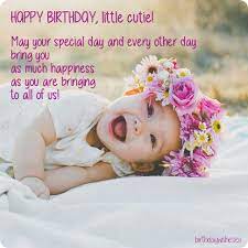 Birthday Card For Baby Girl First Birthday Quotes Birthday Wishes For Kids 1st Birthday Wishes