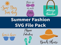 Download Summer Fashion Svg File Pack Svg File Summer Cricut Monogram PSD Mockup Templates