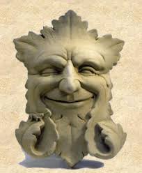 Ebros celtic wiccan forest spirit deity greenman enigma face wall hanging sculptural decor 15 high tree ents plaque statue neopagan cernunnos horned god green men tree of life decorative figurines. Polymer Clay Smooshers What Is Celtic Green Man Art Celtic Green