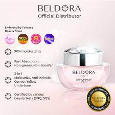 BELDORA HD Foundation Cream - 10% Micropowder | Rich nourishing essence |  Daily maintenance - 30g | Shopee Singapore
