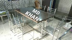 Chair rails are ornamental and sensible, they accent your room and shield partitions from scuffs and dents. Stainless Steel Chair Of Hotels And Restaurant How To Make Stainless Steel Chair Youtube