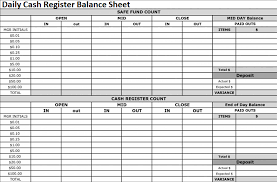 Daily Cash Register Balance Sheet Excel Format Spreadsheettemple Balance Sheet Balance Sheet Template Cash Register