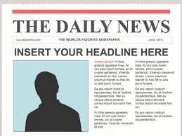 Editable Powerpoint Newspapers Powerpoint Template Digital Delights Images Design Newspaper Article Template School Newspaper Article Template
