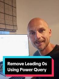 Remove Leading 0s from your data using Power Query. Refresh if any new data  comes in #datacleaning #excel_learning #exceltricks #exceltutorial  #exceltips #exceltipsandtricks #powerquery