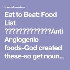 Anti Angiogenic Foods