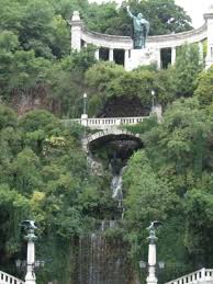 Gellert Statue Waterfall Budapest Hungary Budapest Hungary Hungary Budapest