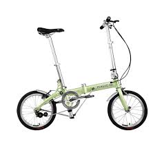A dahon folding bike 16″ reduces to the size of a shopping bag and fits under a bus seat or in an airline luggage bin; Folding Bikes By Dahon Jifo 16