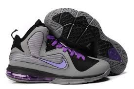 Black And Purple Nike Basketball Shoes Nike Air Max Lebron James 9 Grey Black Purple Basketball Shoes Lebron James Shoes Nike Lebron Shoes Lebron 9 Shoes
