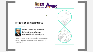 Isu etika dalam perhubungan awam. Integriti Dalam Perkhidmatan By Saiful Amir