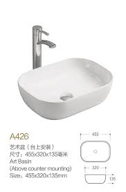 Double sink bathroom vanity dimensions. Product Name Hand Basins Model No Db A426 Dimension 455x320x135mm 1 Inch 25 4 Mm Volume 0 028cbm Gross Weight 5 Kgs Wash Hand Basin Sink Basin