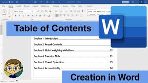 Creating A Table Of Contents In Microsoft Word In 2020 Table Of Contents Microsoft Microsoft Word