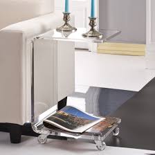Maybe you would like to learn more about one of these? C Shape 100 Percent Acrylic Indoor Outdoor Accent Table On Sale Overstock 8482033 Clear