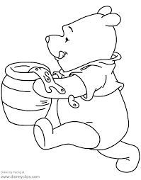'honey!' 'when you go after honey with a balloon, the great thing is not to let the bees know you're coming. Winnie The Pooh Honey Pot Coloring Pages Novocom Top